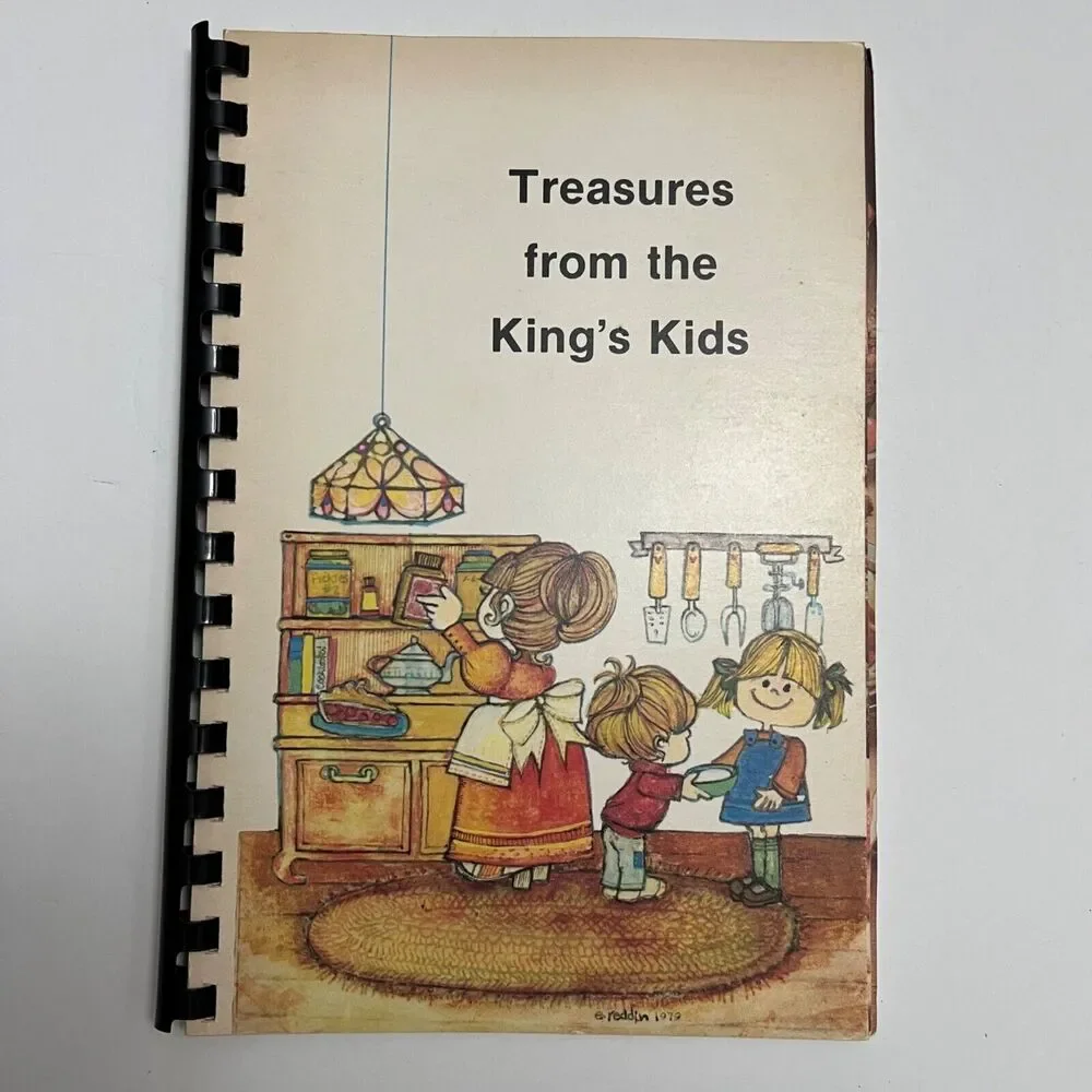 Vintage Cookbook Treasures from the Kings Kids 1981 Spiral Bound Paperback